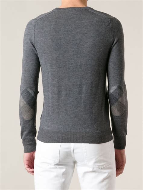 burberry elbow patch sweater